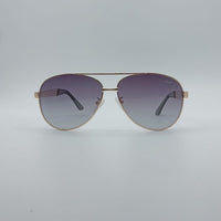 Aviator Thin Golden Frame Unisex Sunglasses-006