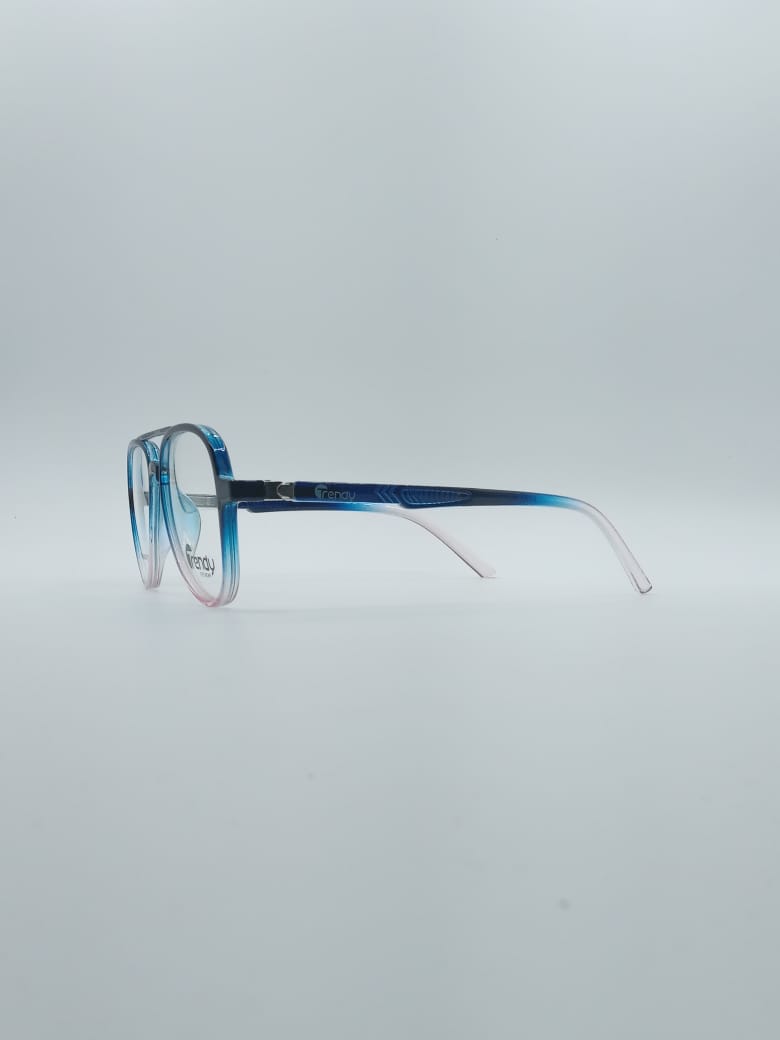 Aviator Blue & White Frame Kids Optics-129