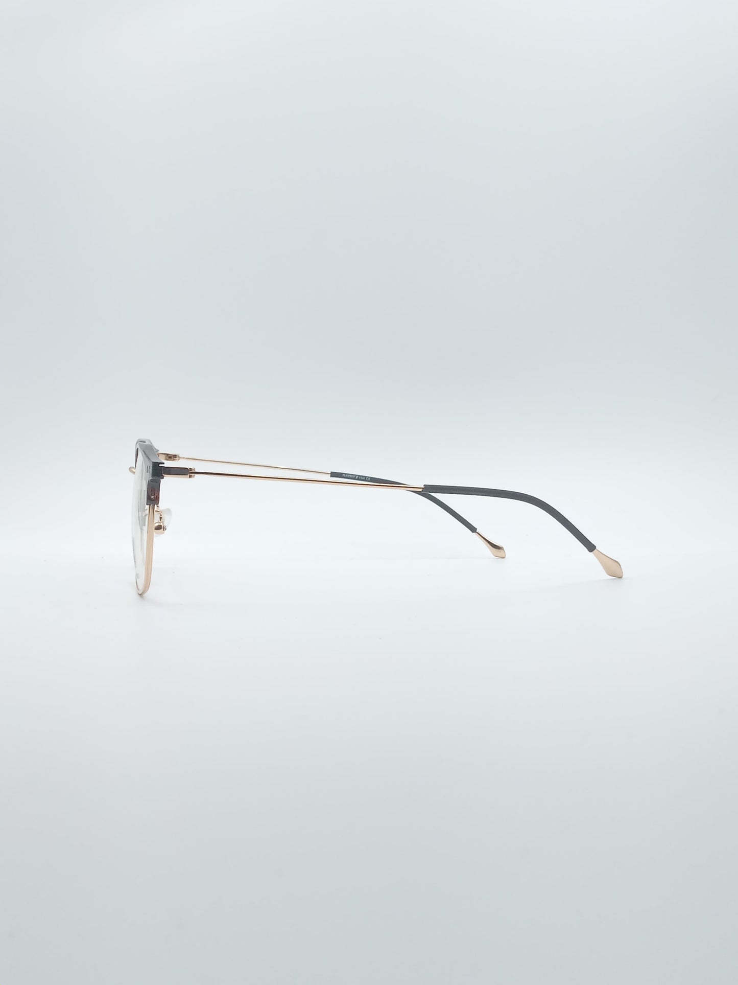 Acetate Thin Brown Frame Unisex Optics-194
