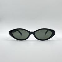 Acetate Black Frame Women's Sunglasses-077