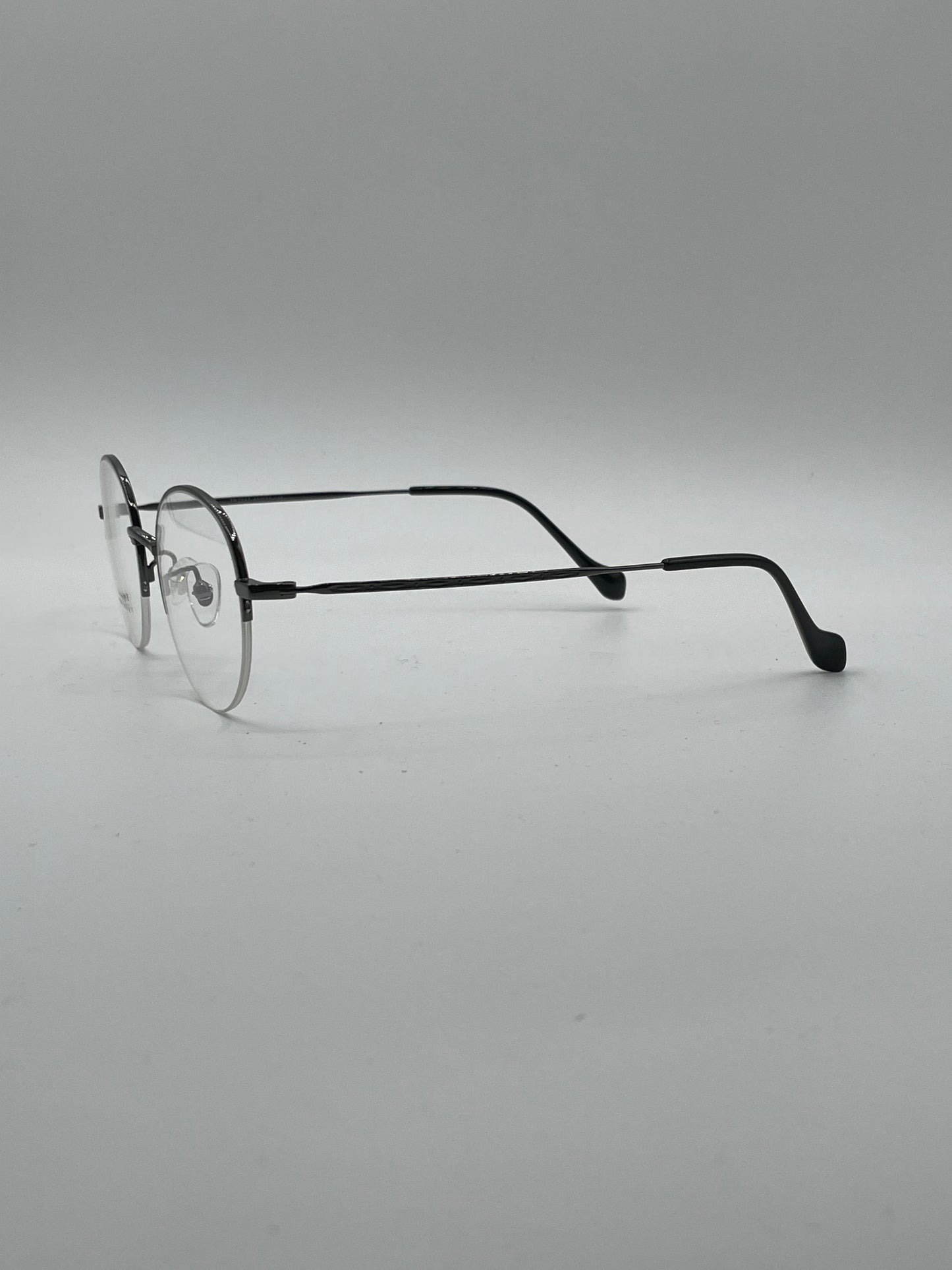 Circular Black Frame Optics-345