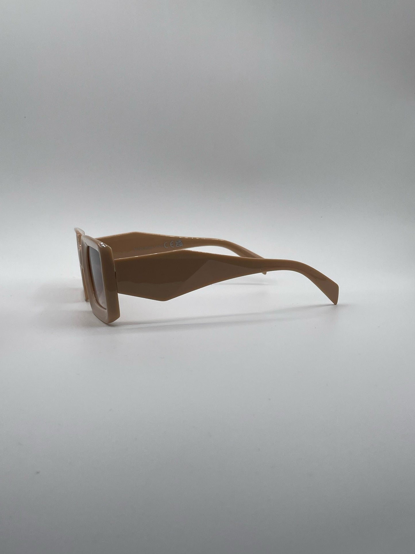 Acetate Beige Frame Women's Sunglasses-182