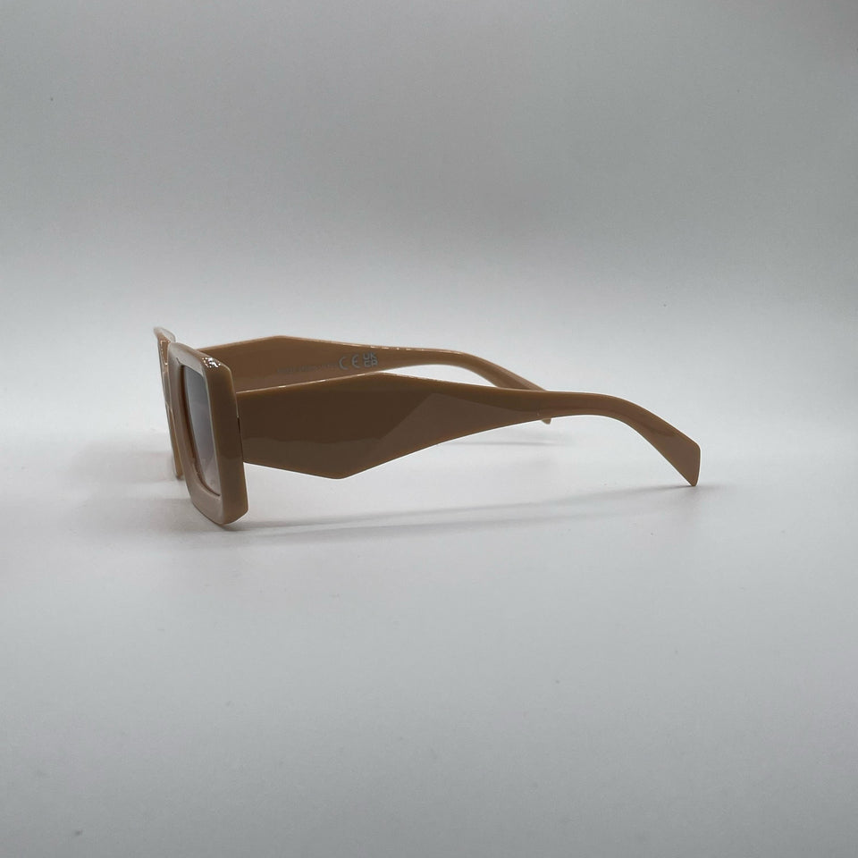Acetate Beige Frame Women's Sunglasses-182
