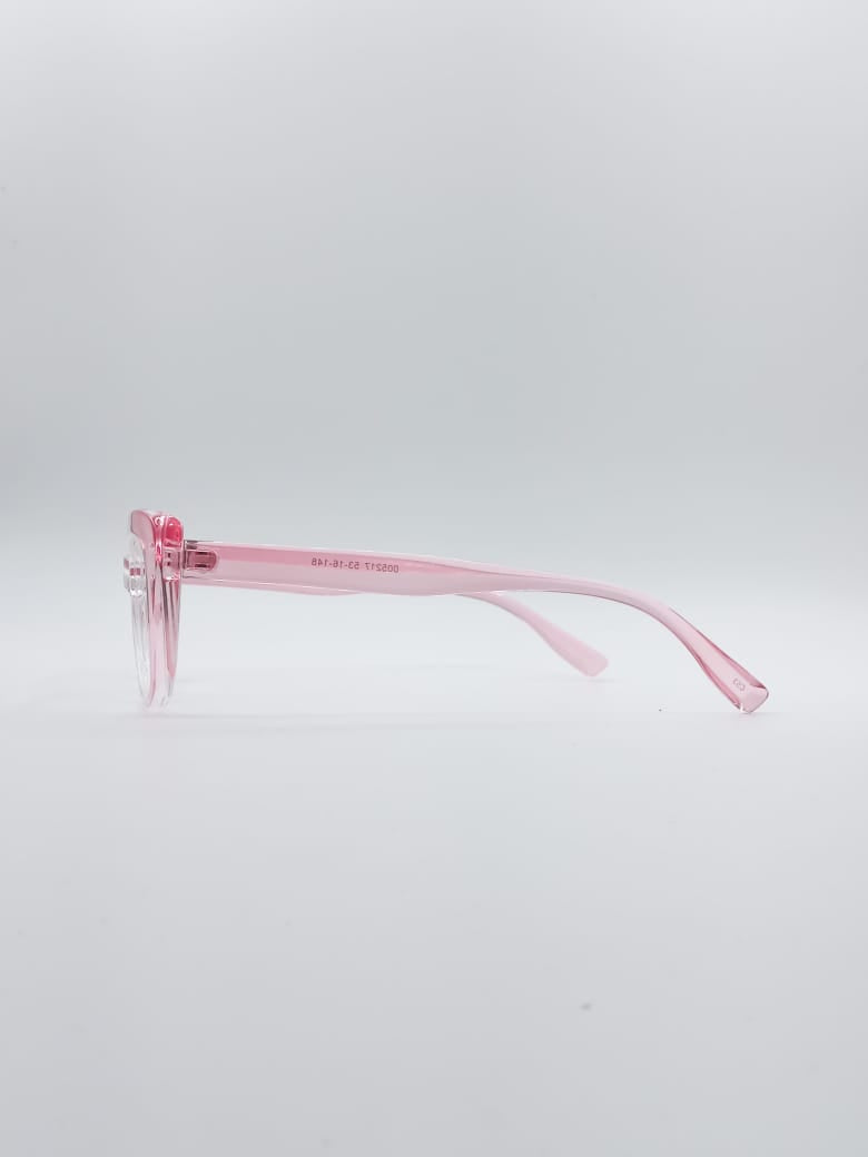 Cat Eye Pink & White Frame Women's Optics-063