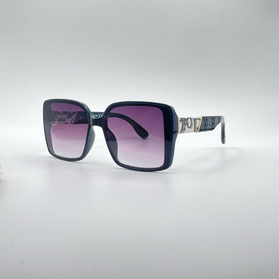 Square Black Frame Women's Sunglasses-194