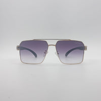 Acetate Golden Frame Women's Sunglasses-032