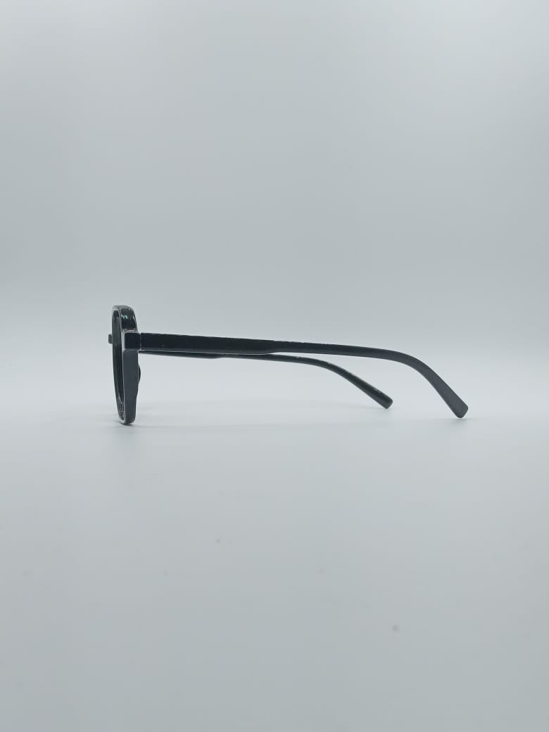 Geometrical Black Frame Kids Optics-137