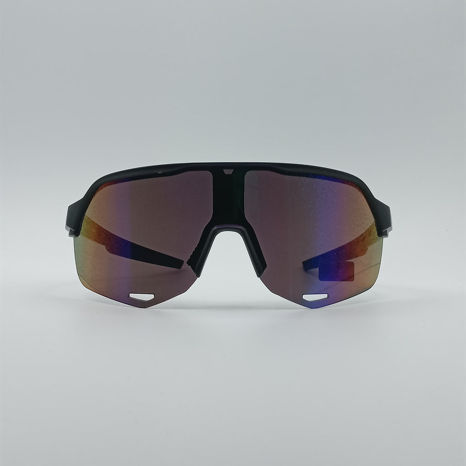 Sporty Black Frame Men's Sunglasses-048
