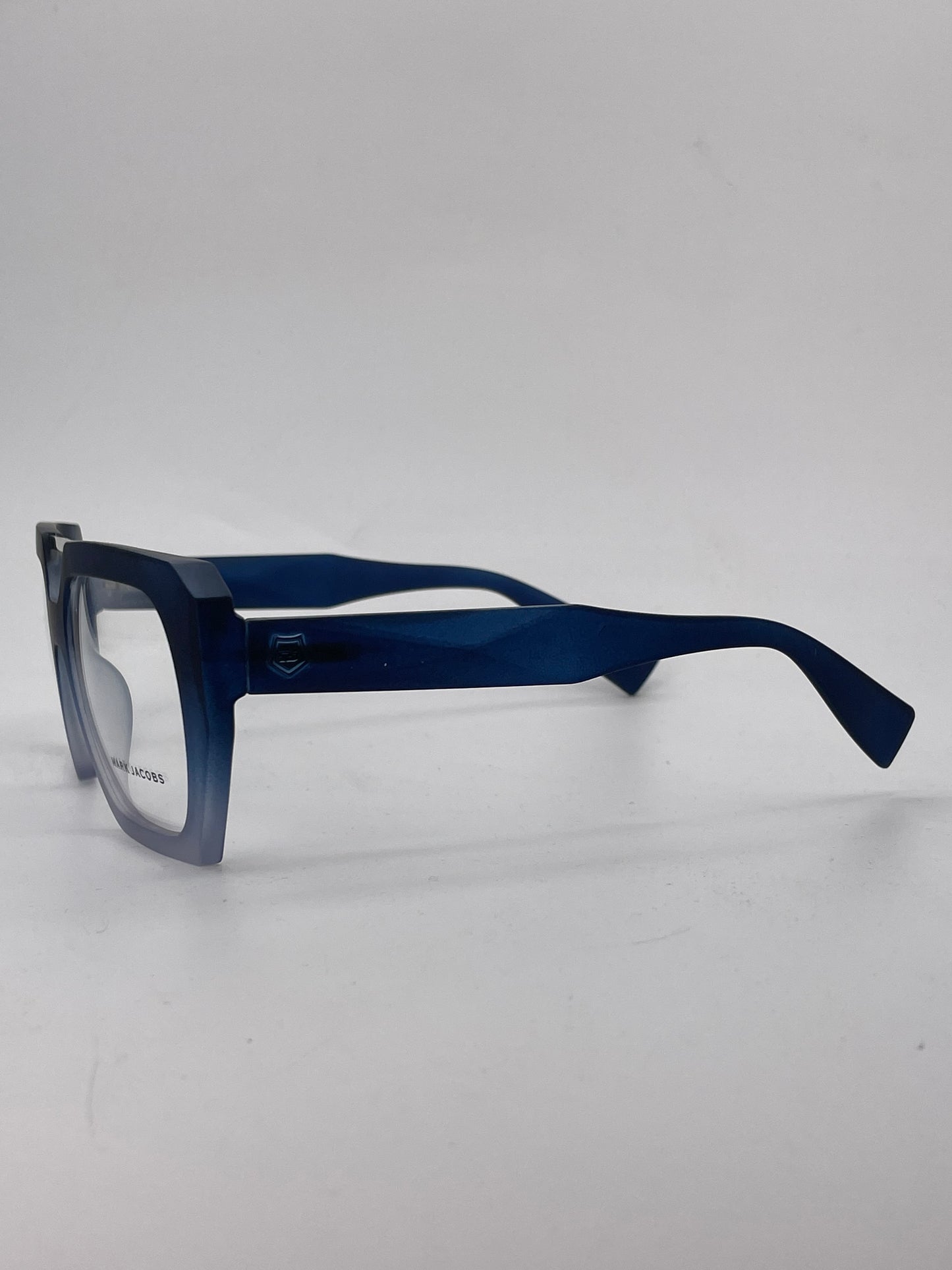 Blue grey square double bridge optics-459