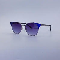 Circular Thin Grey Frame Women's Sunglasses-211