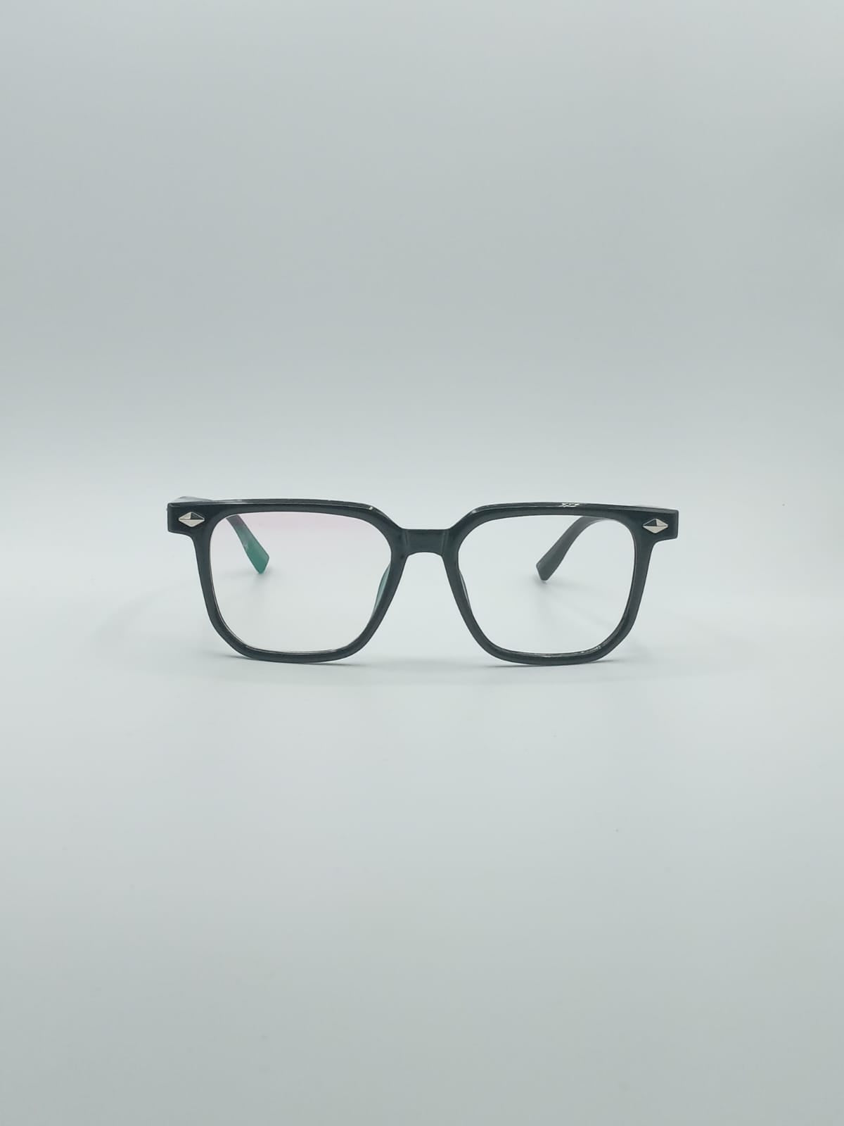Acetate Black Frame Men's Optics-048