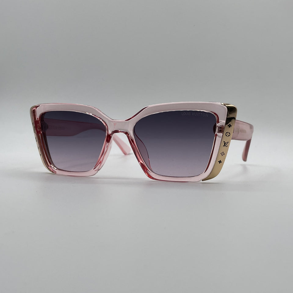 Cat Eye Pink Frame Women's Sunglasses-098