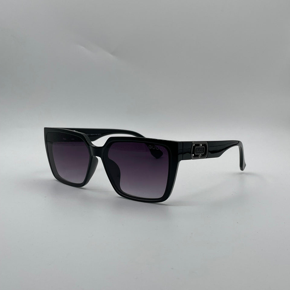 Square Black Frame Women's Sunglasses-141