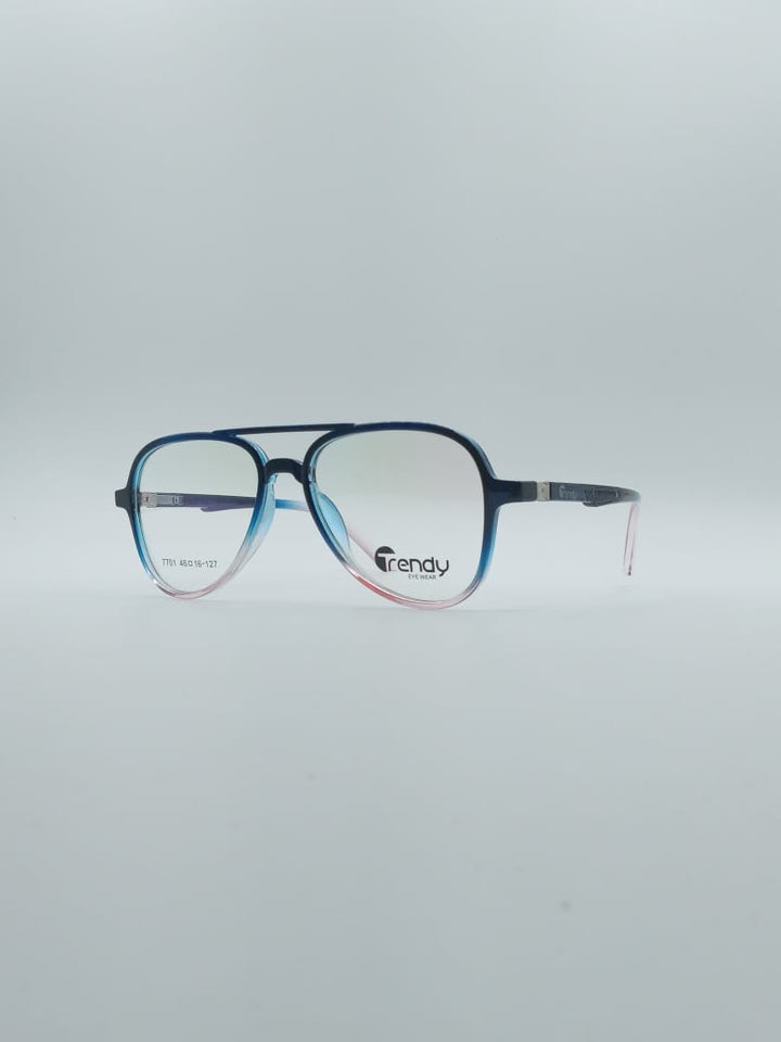 Aviator Blue & White Frame Kids Optics-129