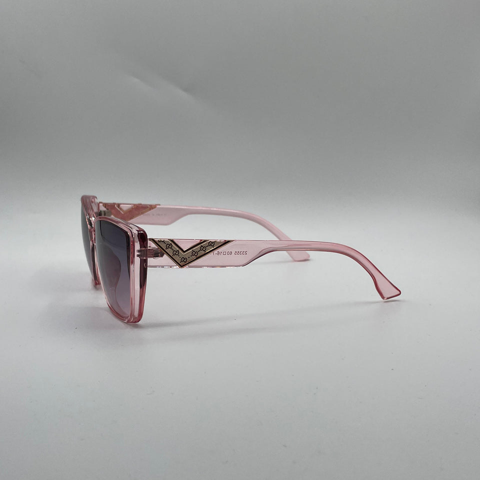 Cat Eye Pink Frame Women's Sunglasses-144