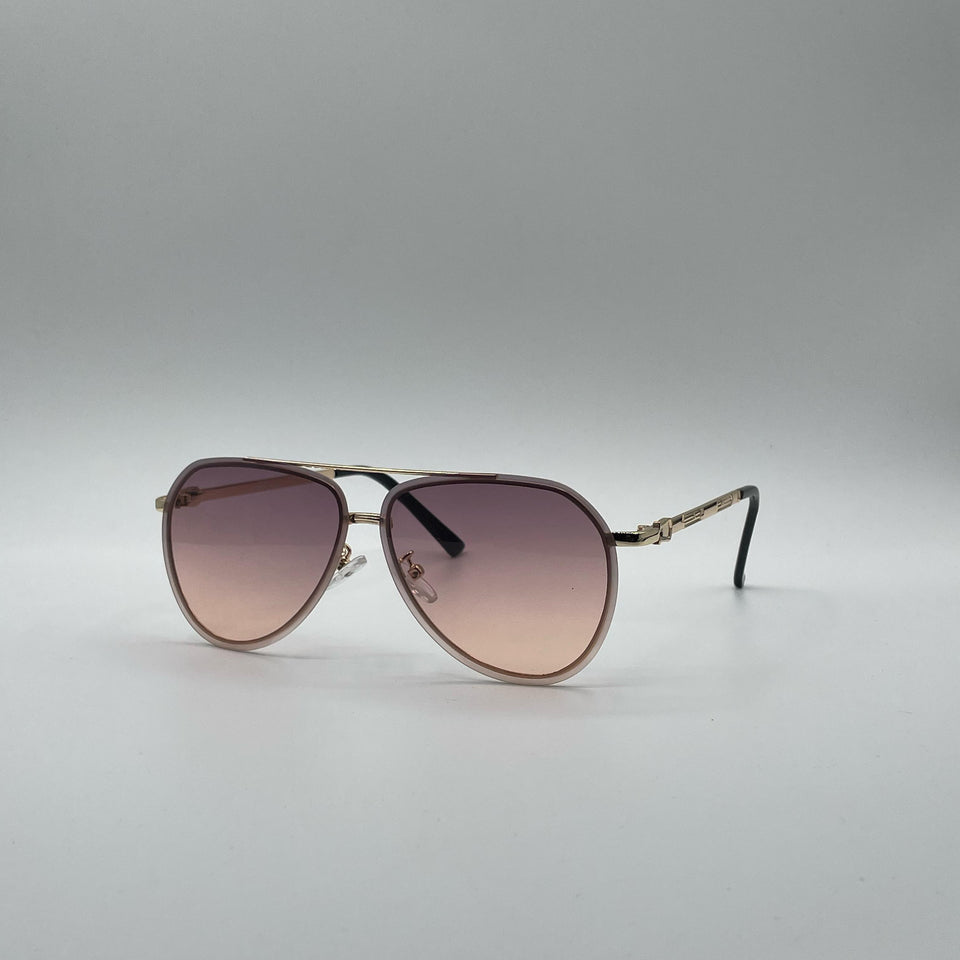 Aviator Thin Frame Sunglasses-168