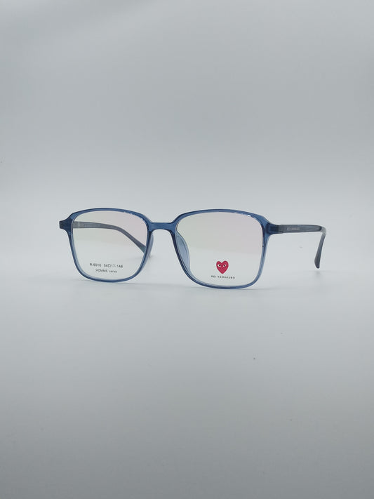 Soft Square Blue Frame Men's Optics-215
