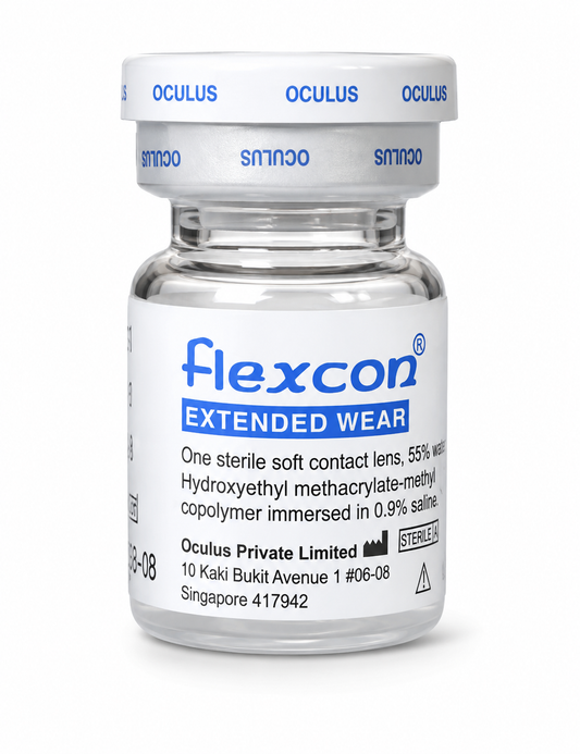 Flexcon transparent contact lens