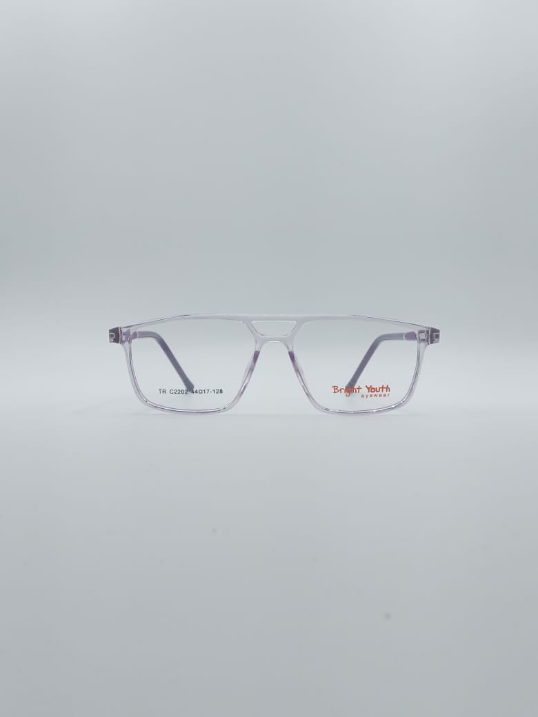 Angular Translucent Pink Frame Kids Optics-134