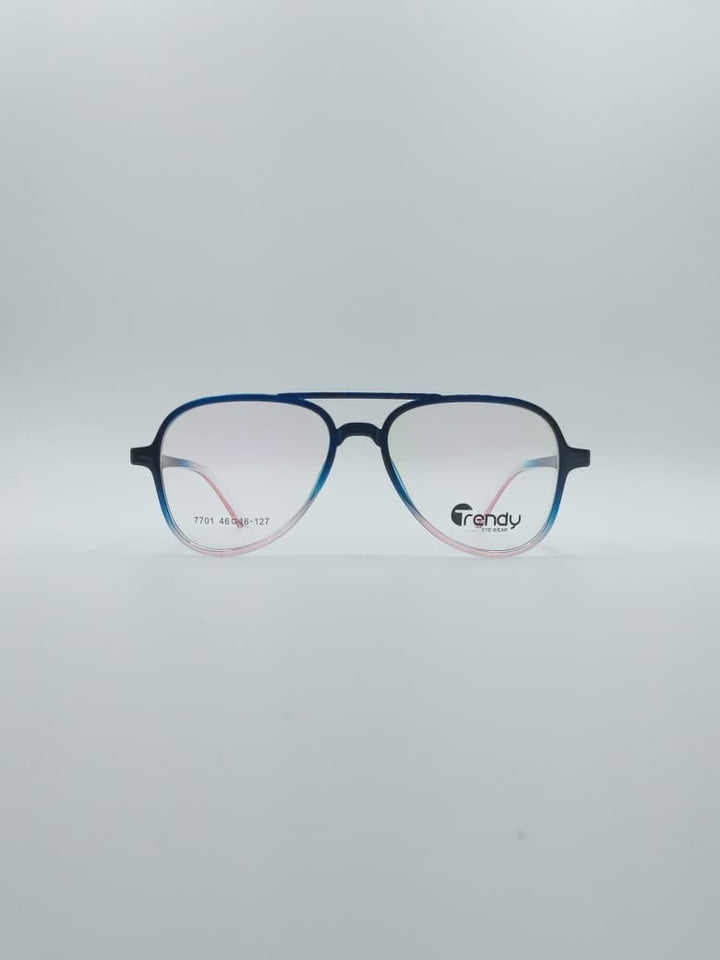 Aviator Blue & White Frame Kids Optics-129