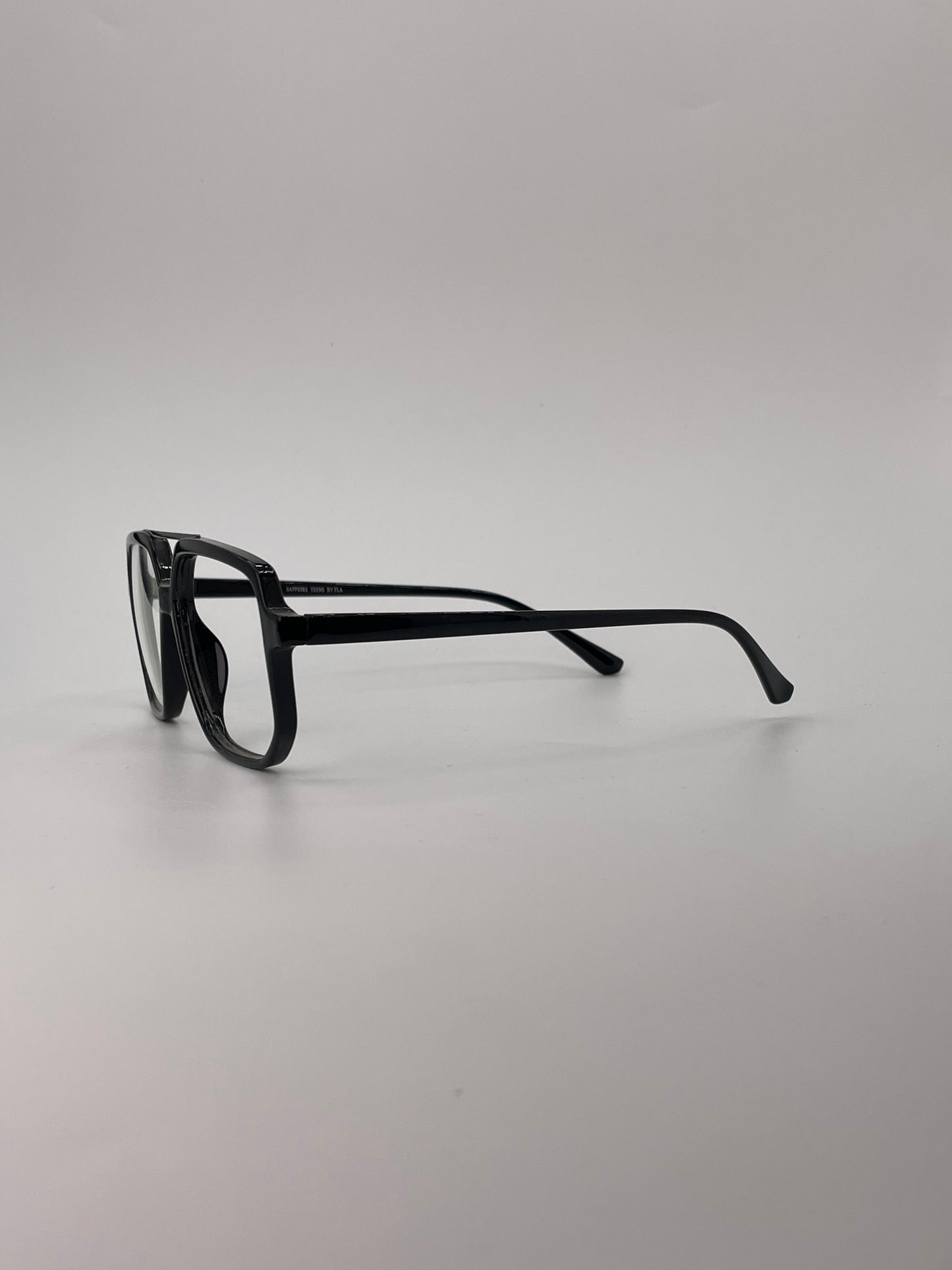Square double-bridge Frame Optics-438