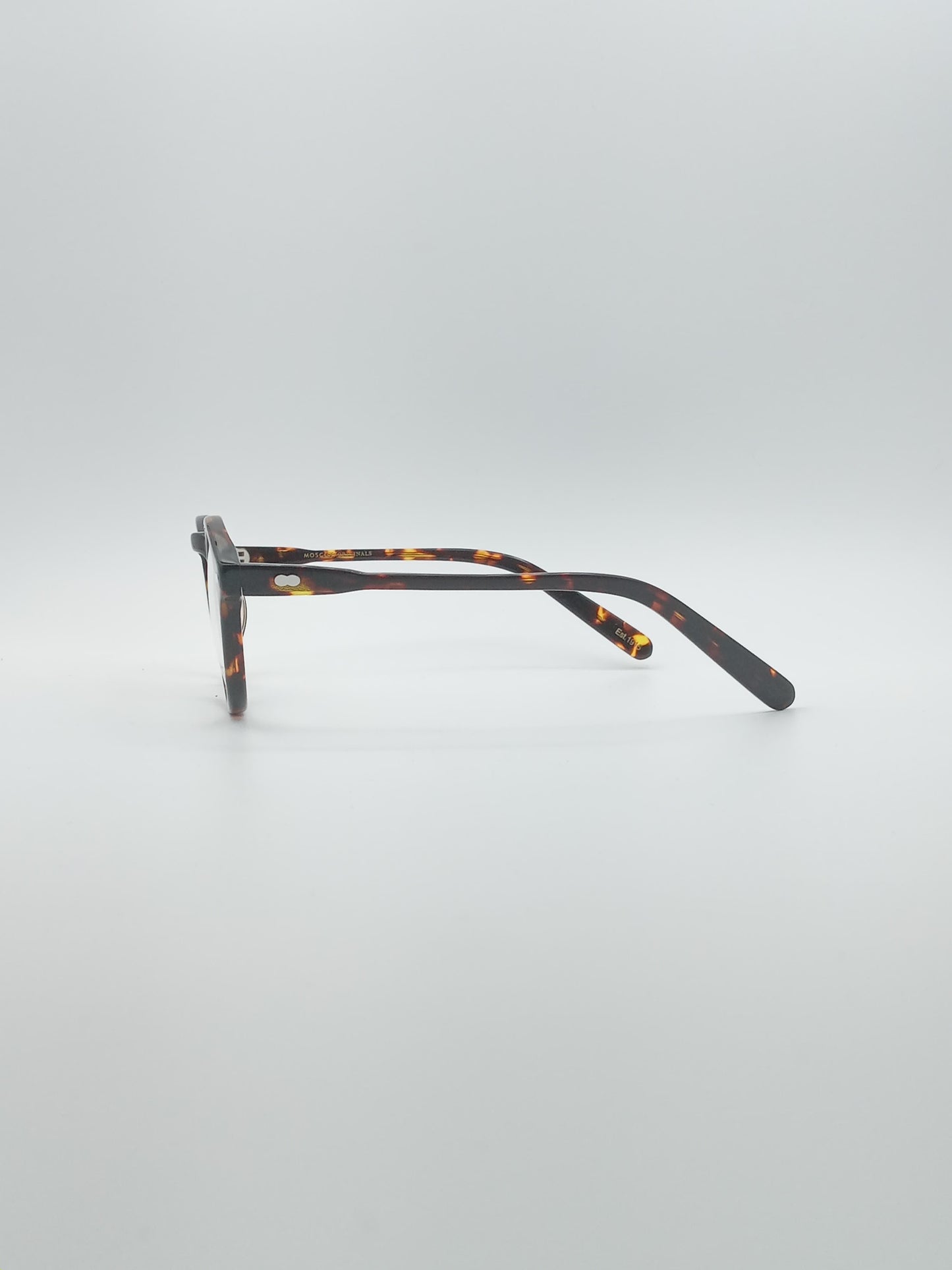 Circular Brown & Orange Frame Men's Optics-258
