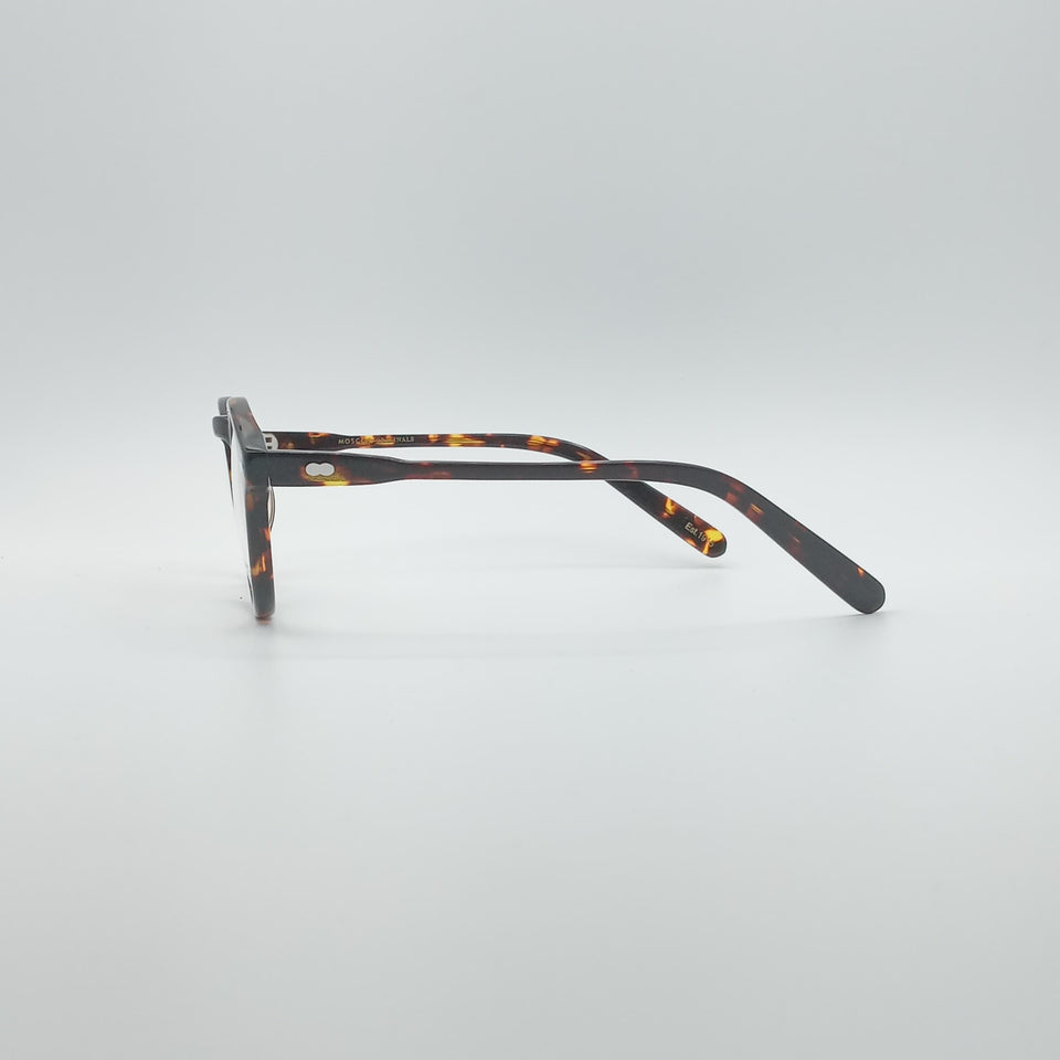Circular Brown & Orange Frame Men's Optics-258