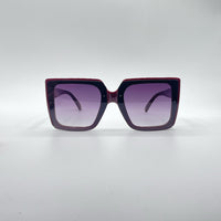 Square Black Frame Women's Sunglasses-183