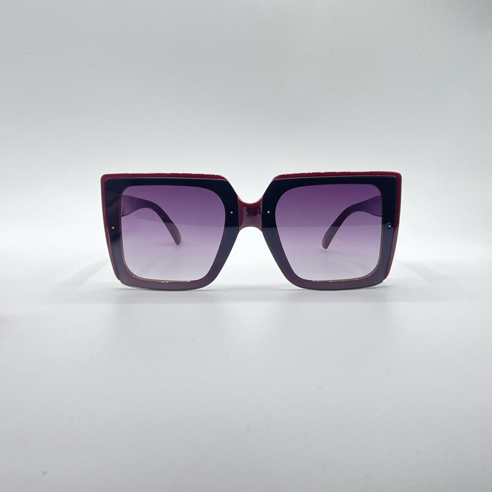 Square Black Frame Women's Sunglasses-183