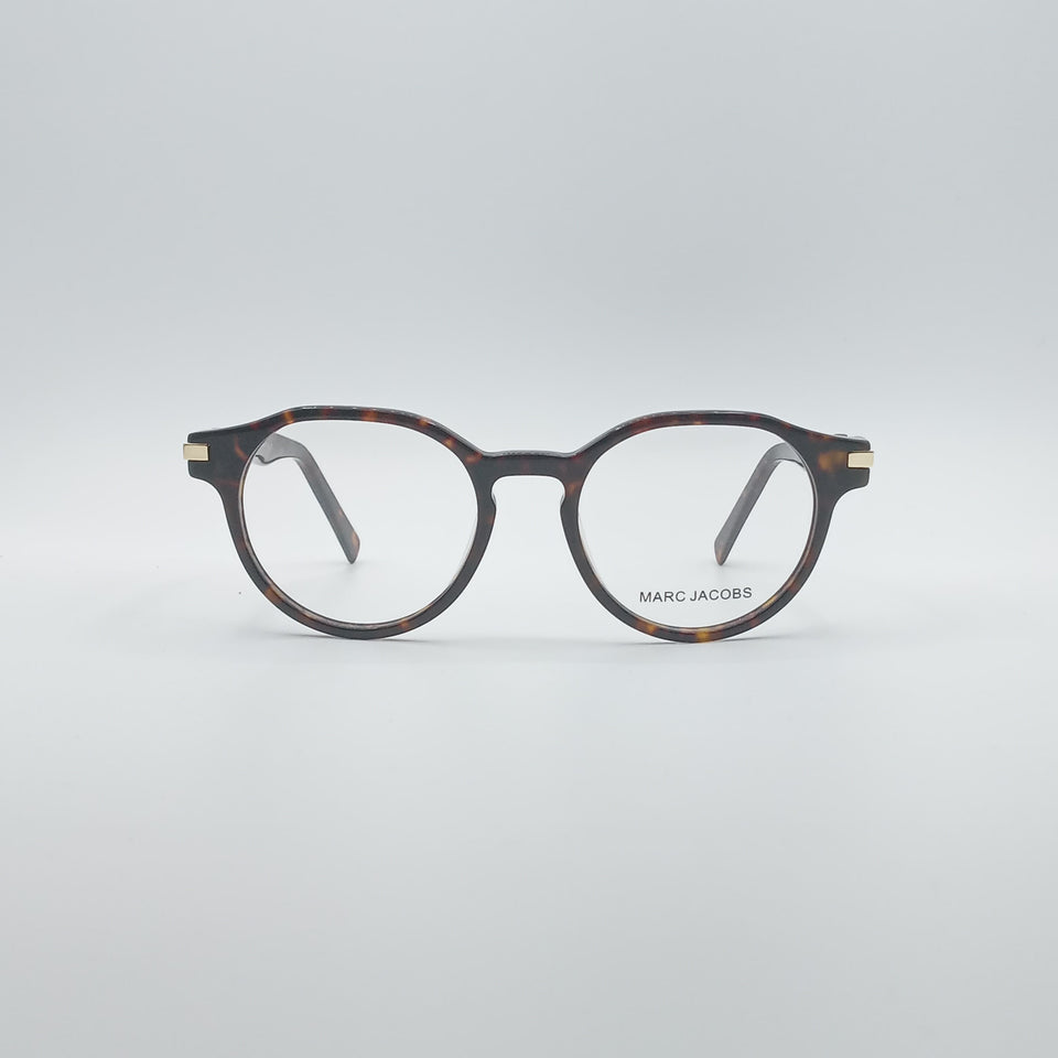 Circular Brown & Orange Frame Men's Optics-256
