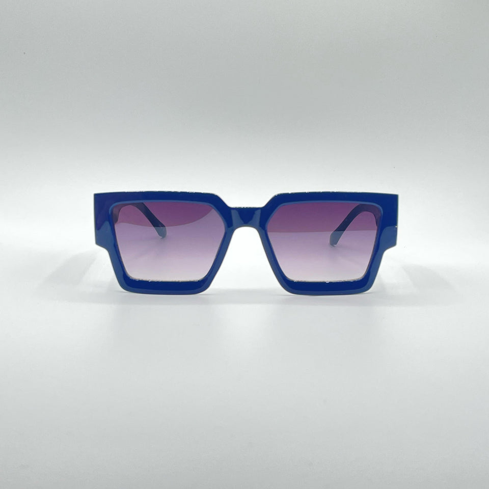 Acetate Blue Frame Sunglasses-196