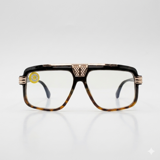 Black plastic with golden sticks optics-477