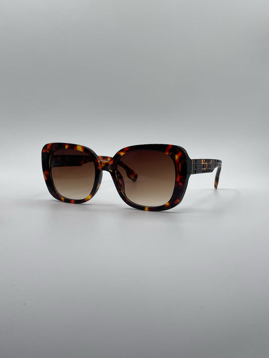 Butterfly Tortoise Frame Women's Sunglasses-187