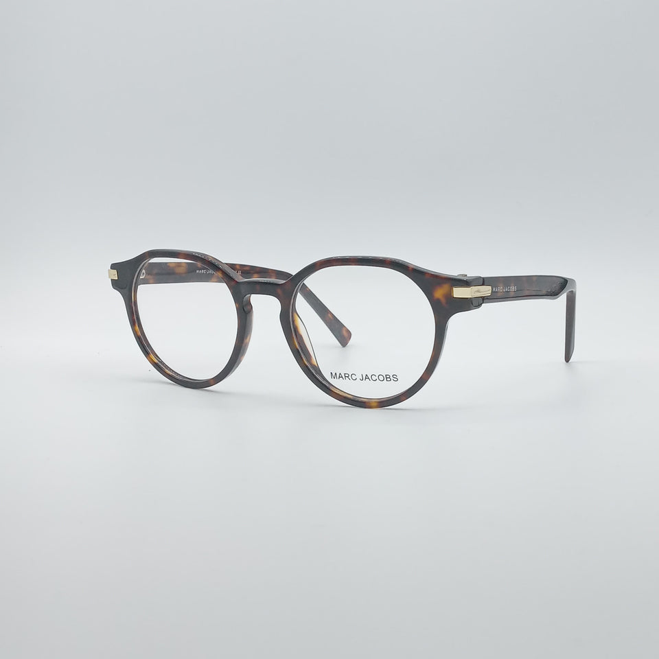 Circular Brown & Orange Frame Men's Optics-256