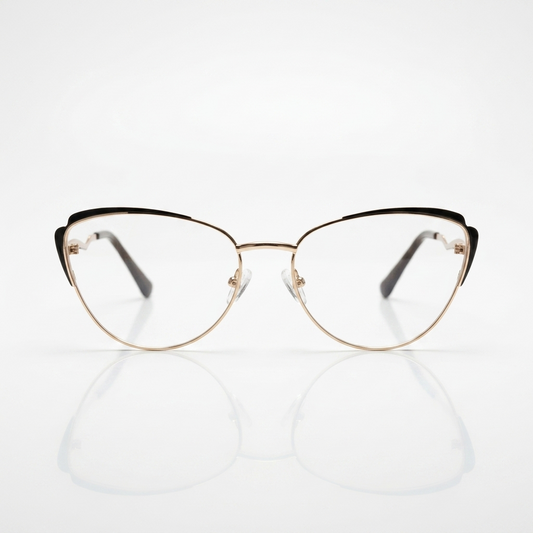 Cat eye metal optics-506