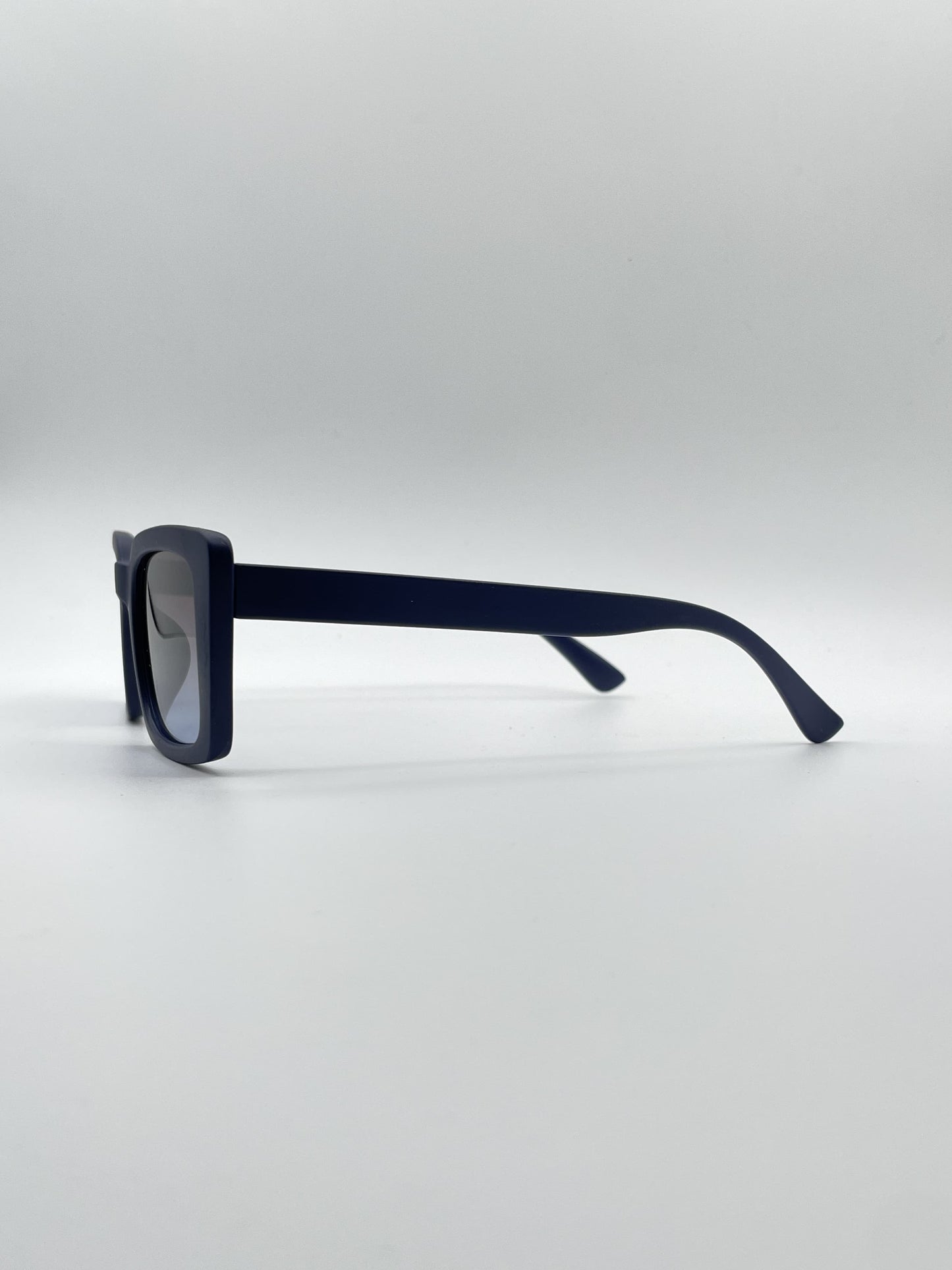 Acetate Navy Blue Frame Women's Sunglasses-086