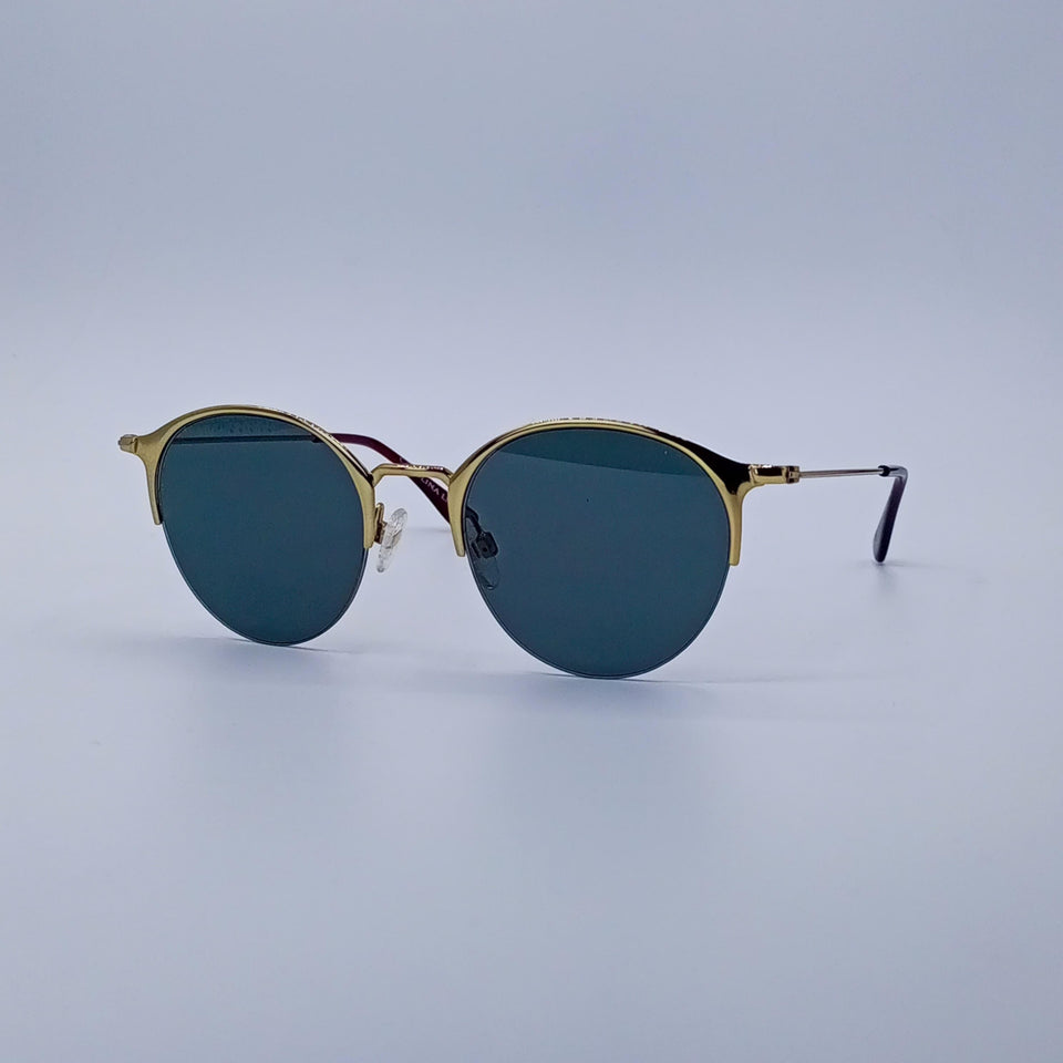 Circular Thin Golden Frame Women's Sunglasses-209