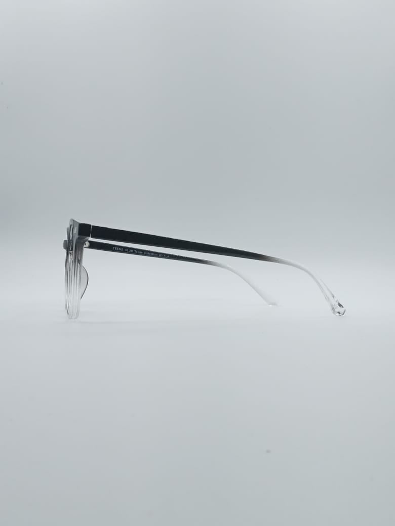 Acetate Black & White Frame Unisex Optics-075