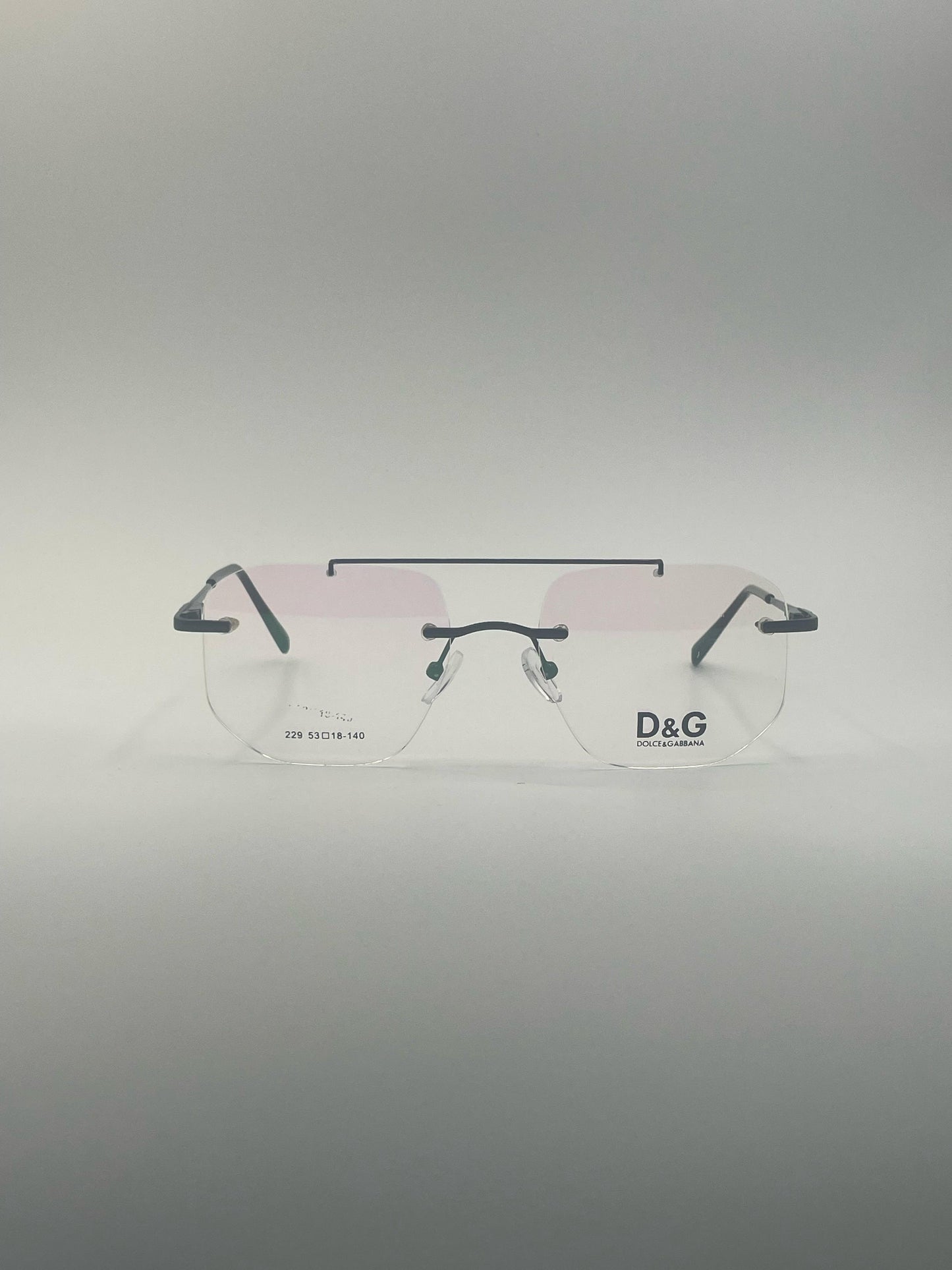 Rimless Aviator Frame Men Optics-397