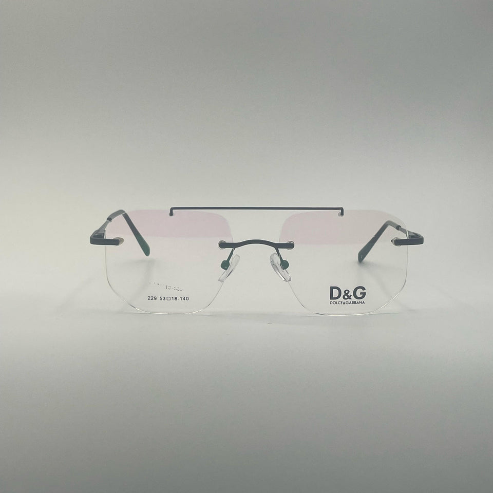 Rimless Aviator Frame Men Optics-397