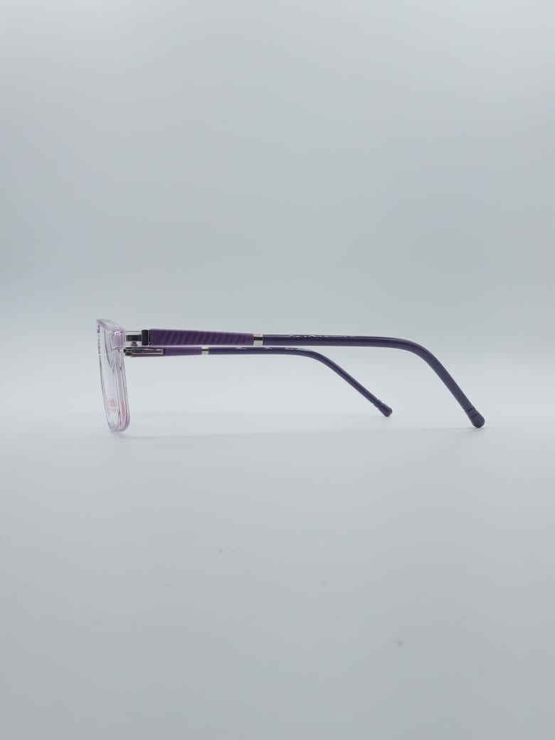 Angular Translucent Pink Frame Kids Optics-134