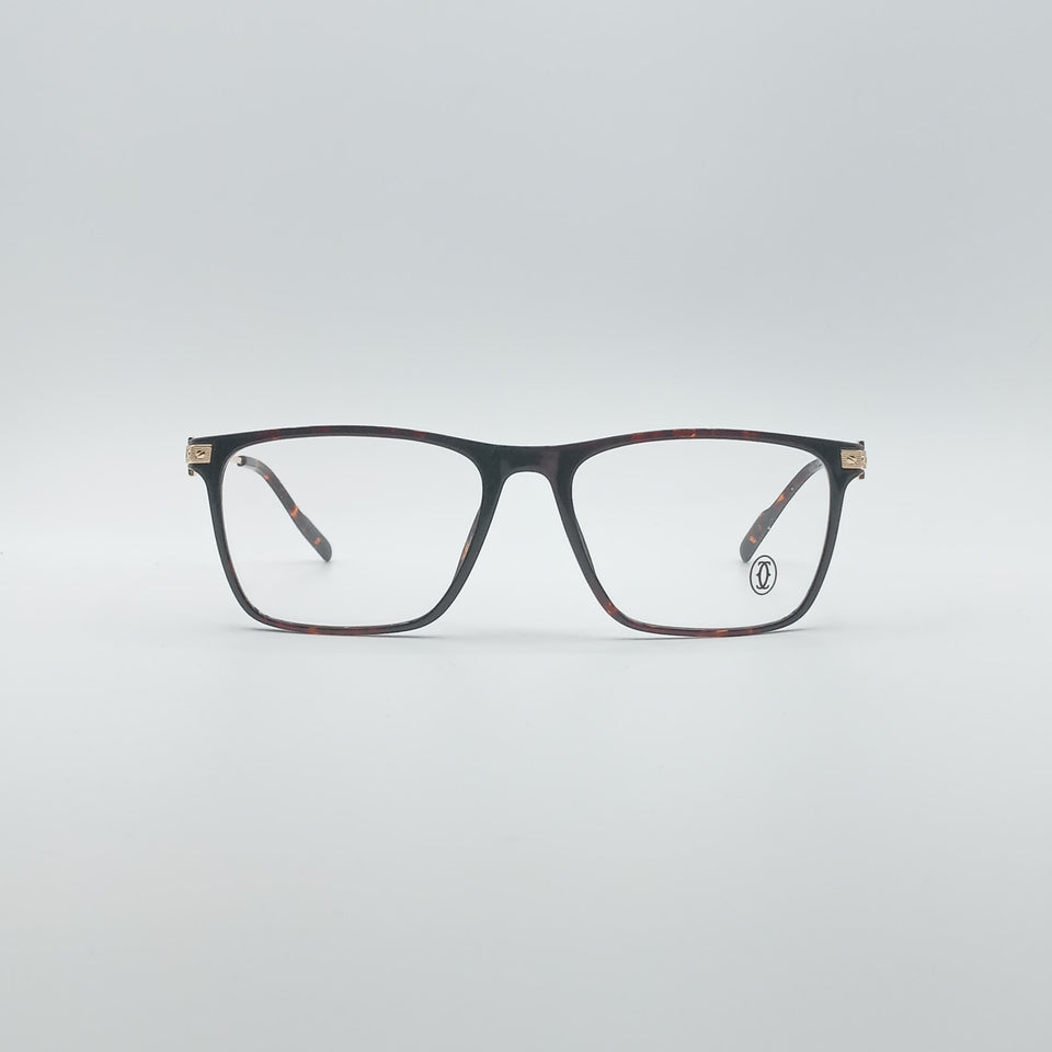 Acetate Black & Orange Frame Men's Optics-259