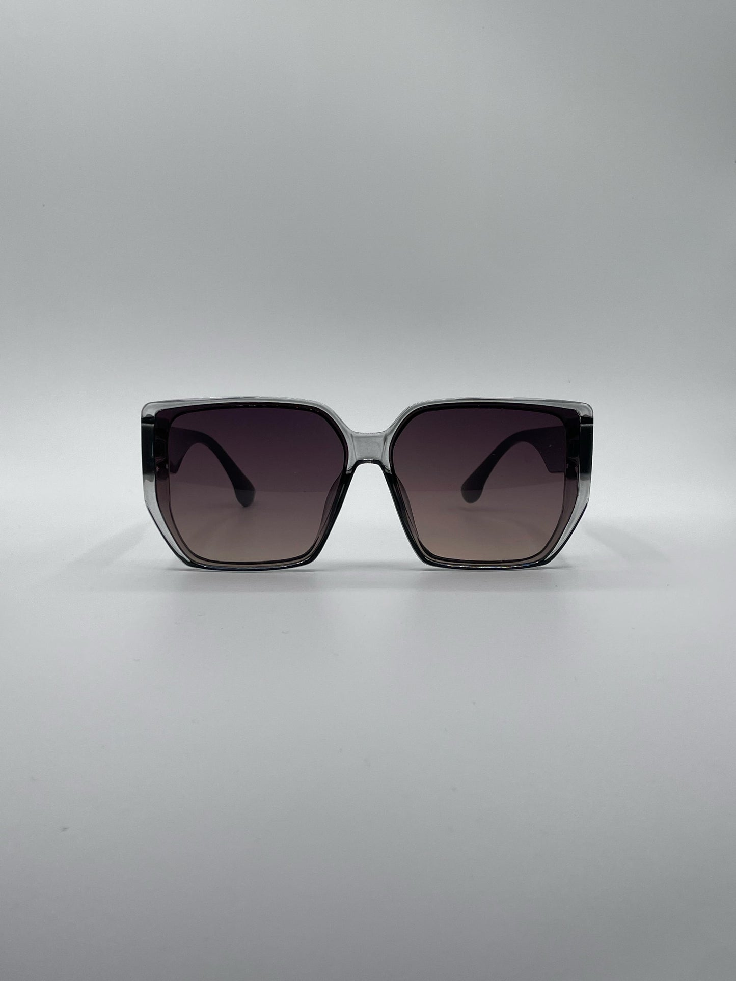 Geometric Grey Frame Women's Sunglasses-179