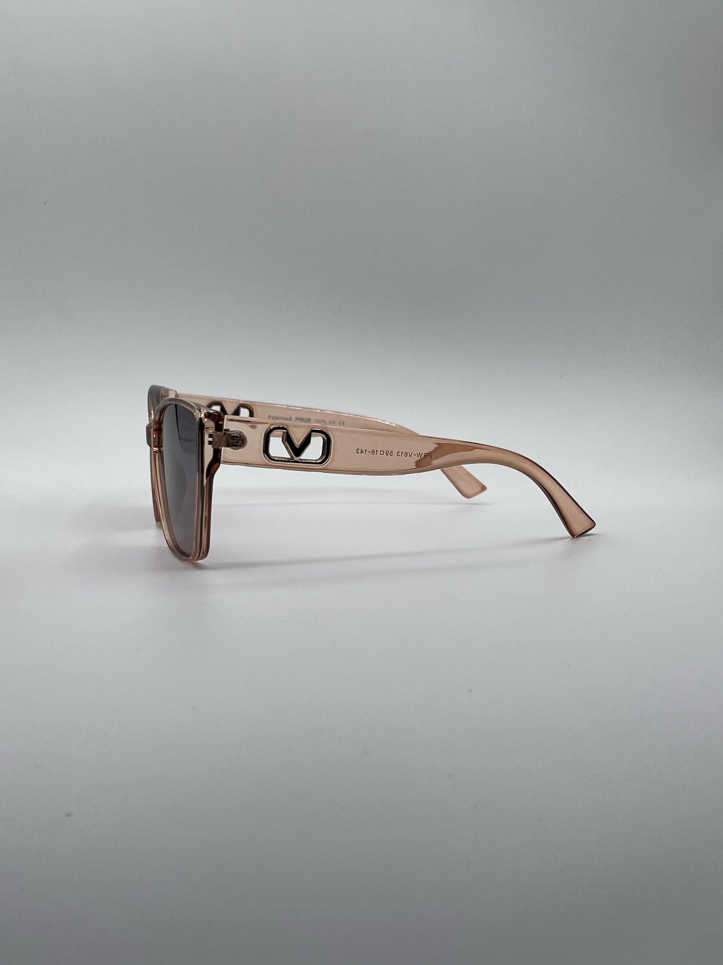 Cat Eye Beige Frame Women's Sunglasses-177