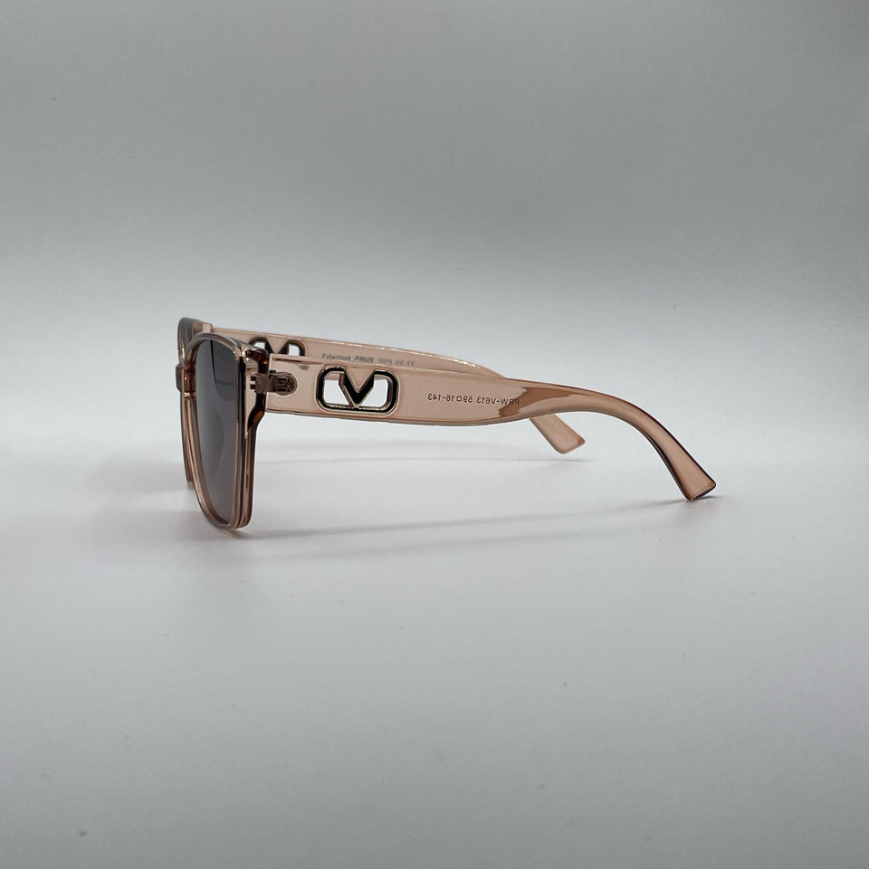 Cat Eye Beige Frame Women's Sunglasses-177