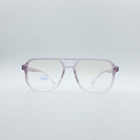 Geometrical Pink & White Frame Unisex Optics-125