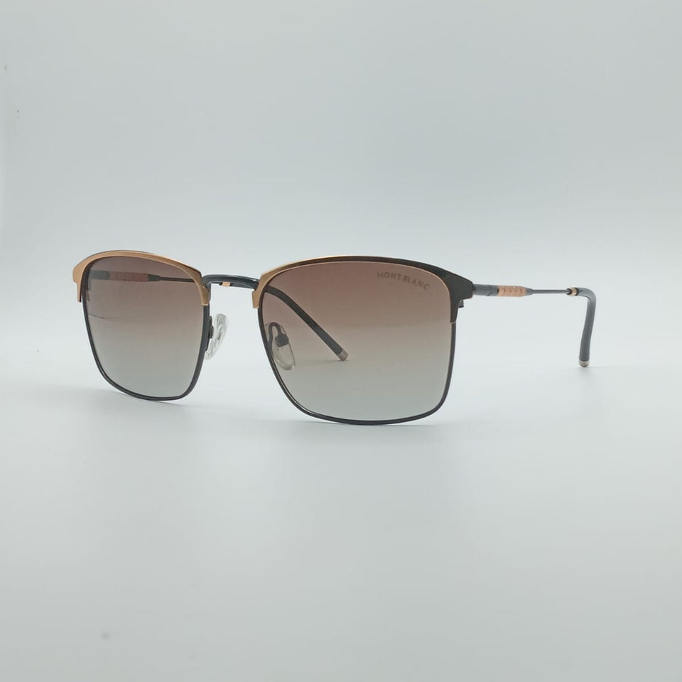 Acetate Golden Frame Men's Sunglasses-029