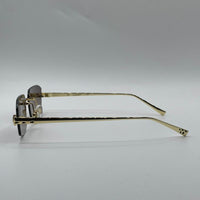Rimless Golden Frame Sunglasses-129