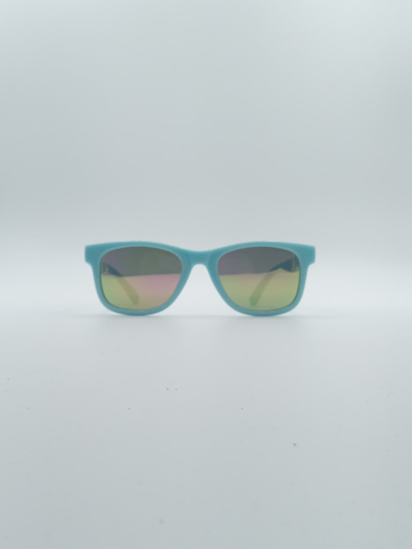 Acetate Cyan Frame Kids Sunglasses-067
