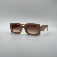 Acetate Beige Frame Women's Sunglasses-182